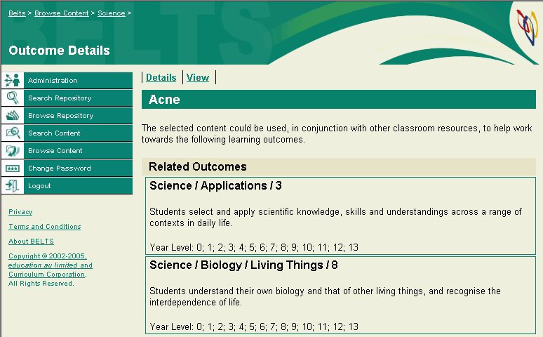 Learning Object Related Outcomes