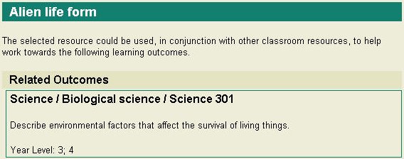 Related Outcomes for Content